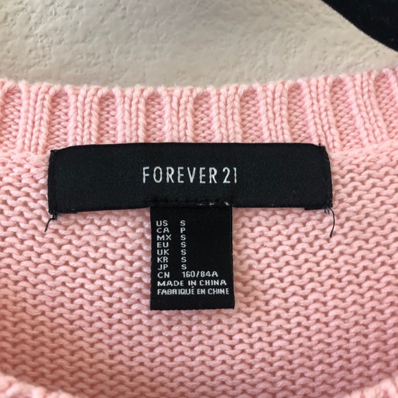 FOREVER 21 pink knit sweater - Picture 5 of 5